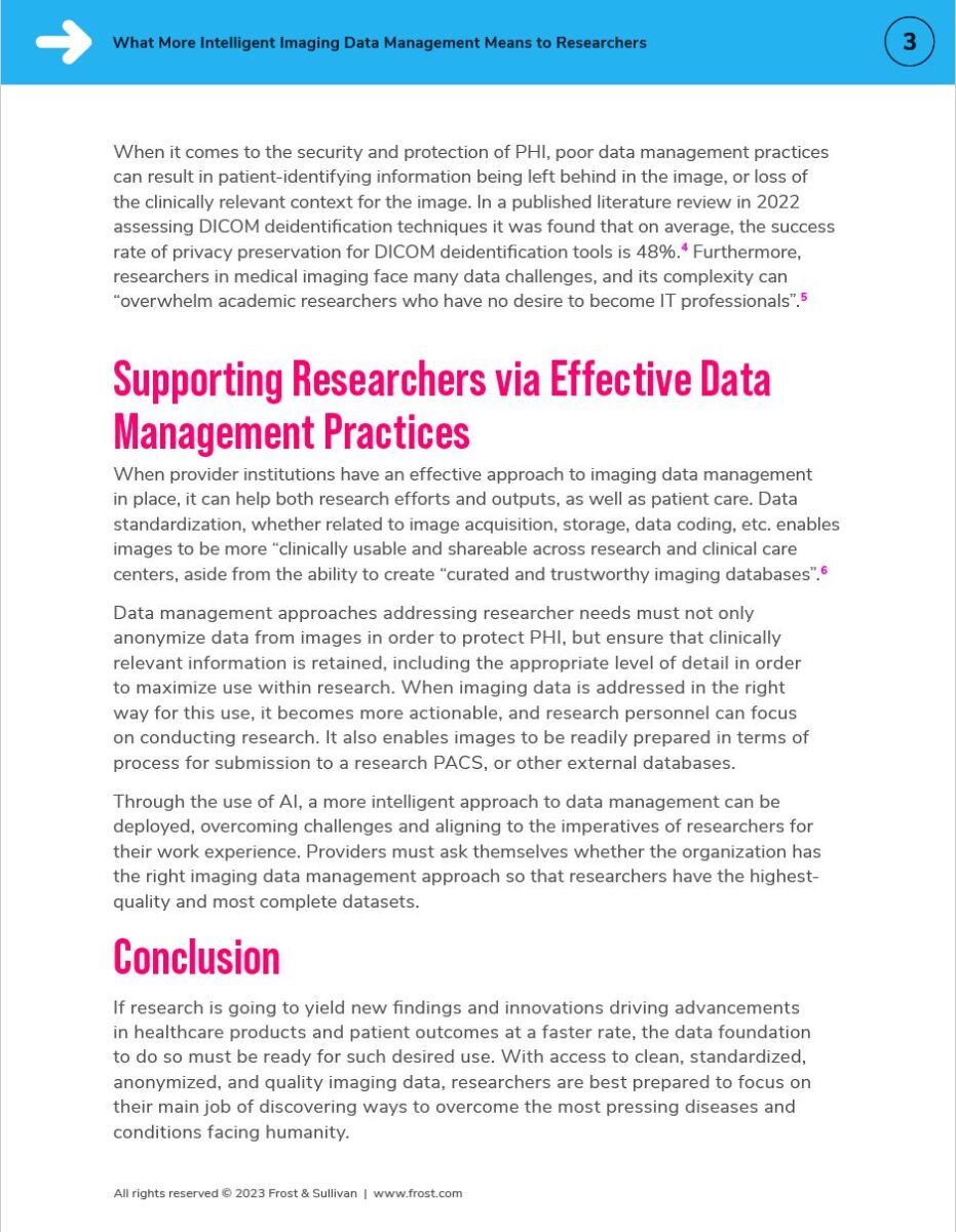 Frost & Sullivan White Paper - Imaging Data Management For Researchers ...